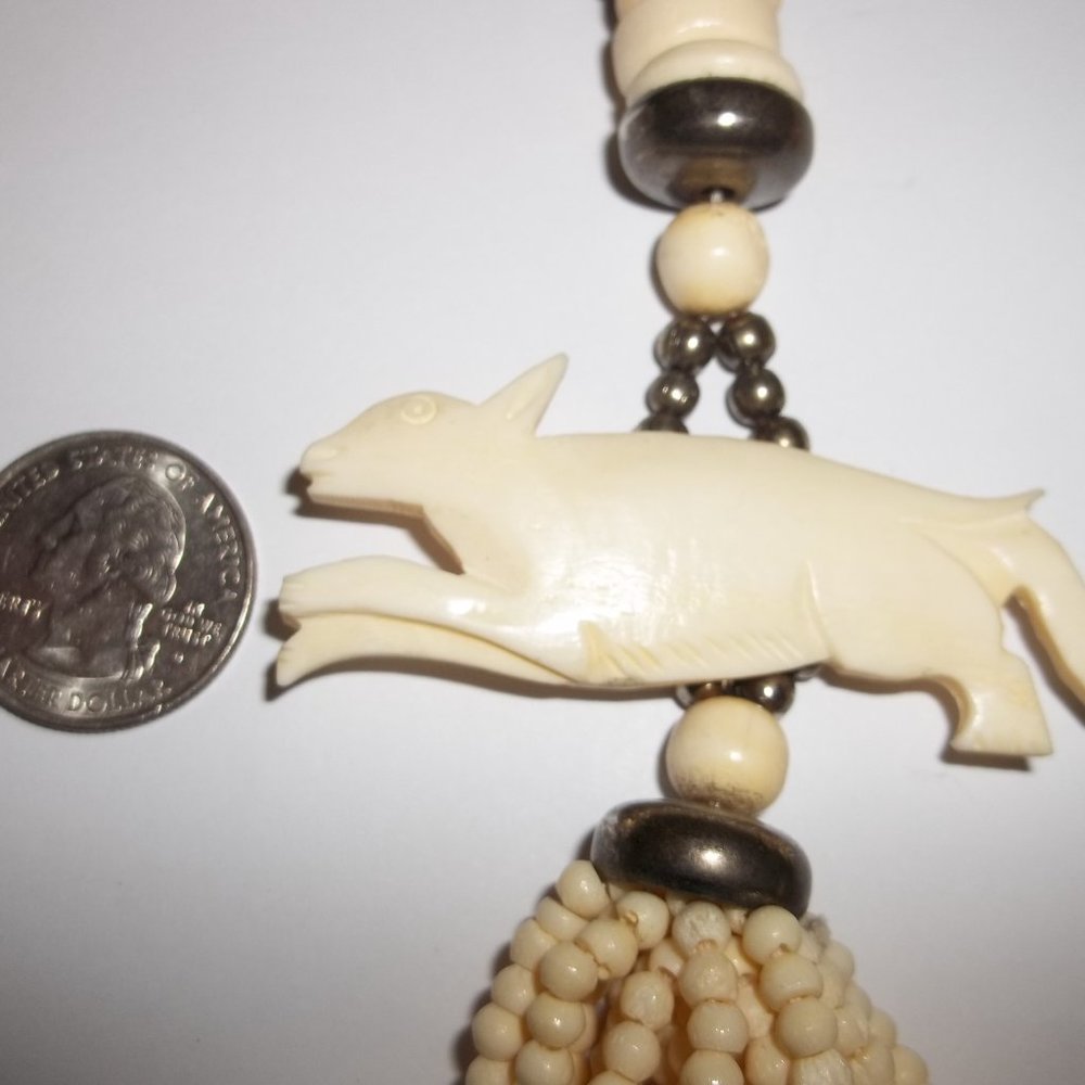 VINTAGE, Elephant Necklace, Vintage Elephant Necklace, Necklace, Elephant 7753 - Picture 7 of 12